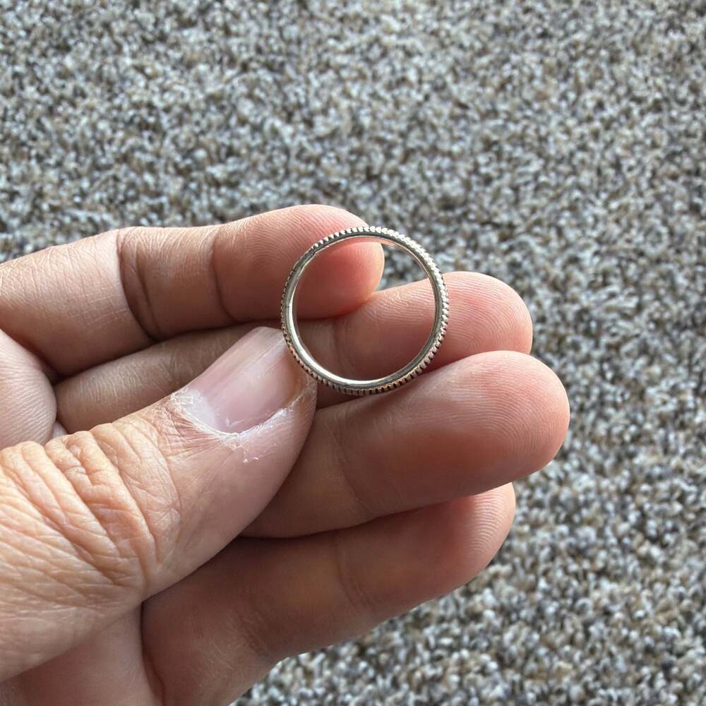 Handmade Silver State Quarter Ring - 6mm Wide Coin Ring - Size 7